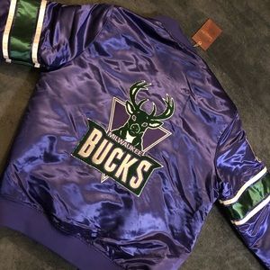 mitchell and ness milwaukee bucks jacket